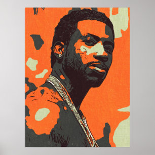 Affiche Portrait d'homme de style hip hop urbain moderne