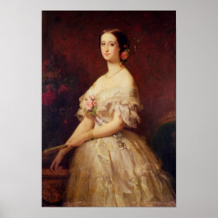 Affiche Portrait d'impératrice Eugenie 1854