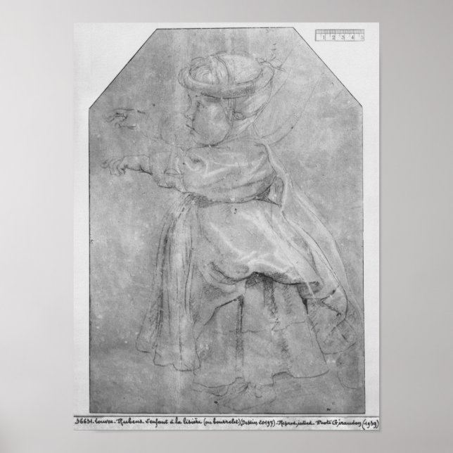 Affiche Portrait d'Isabelle Helene Rubenst (Devant)
