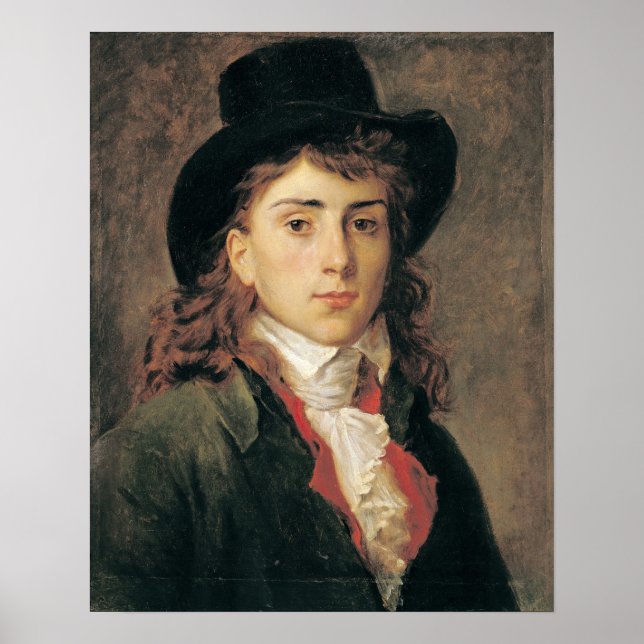 Affiche Portrait du baron Antoine Jean Gros 20 ans (Devant)