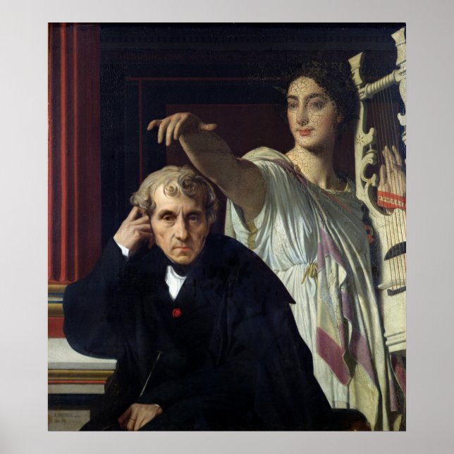 Affiche Portrait du compositeur italien Cherubini (Devant)