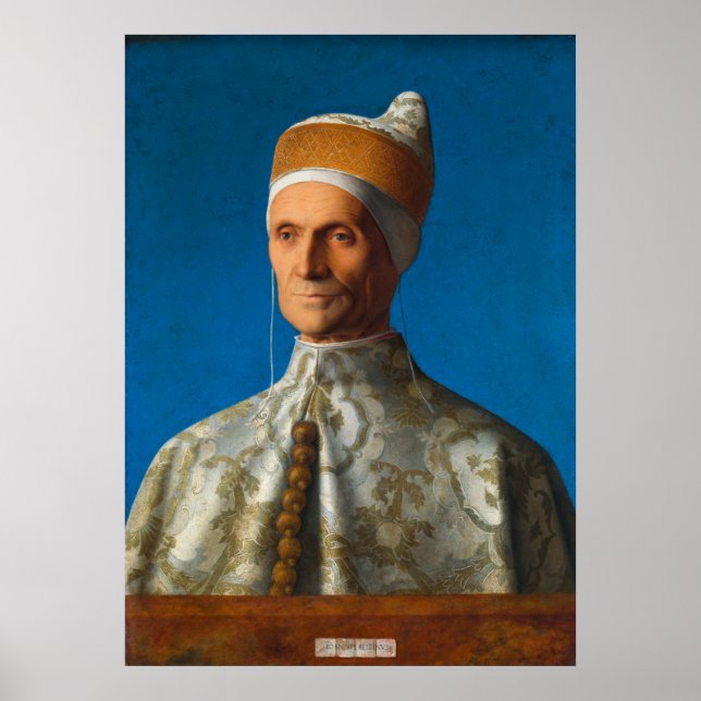 Affiche Portrait du Doge Leonardo Loredan par Bellini (Devant)