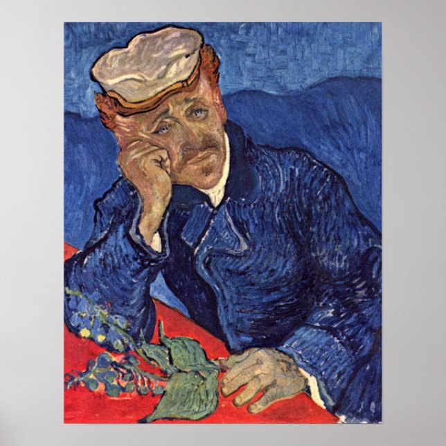 Affiche Portrait du Dr Gachet par Vincent Willem van Gogh (Devant)