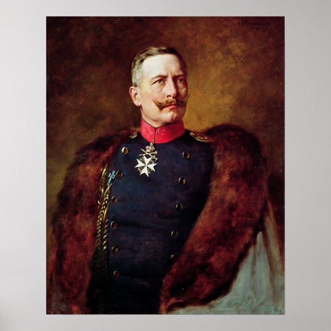 Affiche Portrait du Kaiser Guillaume II (Devant)