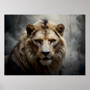 Affiche Portrait du lion