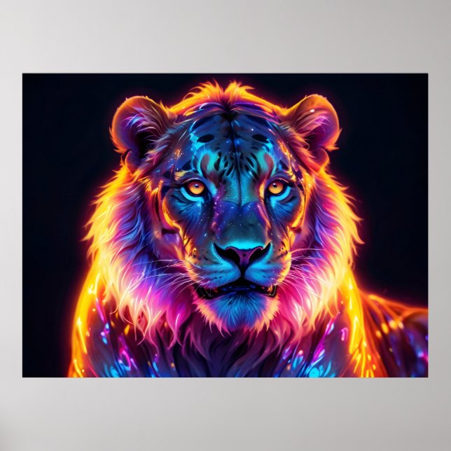 Affiche Portrait du lion (Devant)
