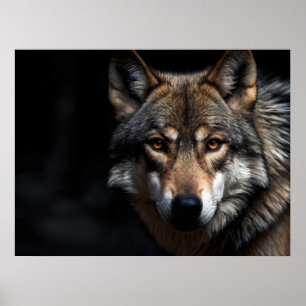 Affiche Portrait du loup