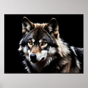 Affiche Portrait du loup