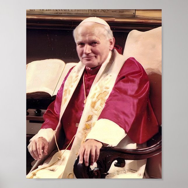 Affiche Portrait du Pape Jean-Paul II (Devant)
