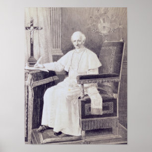 Affiche Portrait du Pape Léon XIII