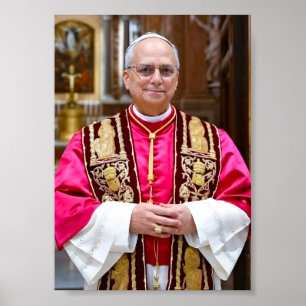 Affiche Portrait du Pape Léon XIV