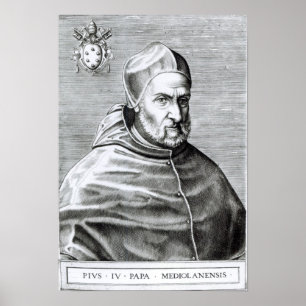 Affiche Portrait du Pape Pie IV, 1559