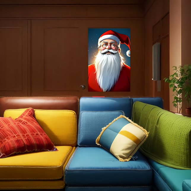 Affiche Portrait du Père Noël | Art AI (Créateur téléchargé)