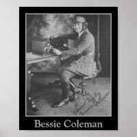 Portrait du pilote afro-américain Bessie Coleman