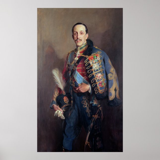 Affiche Portrait du roi Alfonso XIII d'Espagne, 1927 (Devant)