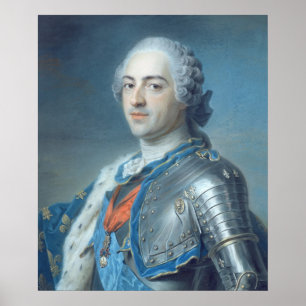 Affiche Portrait du roi Louis XV 1748