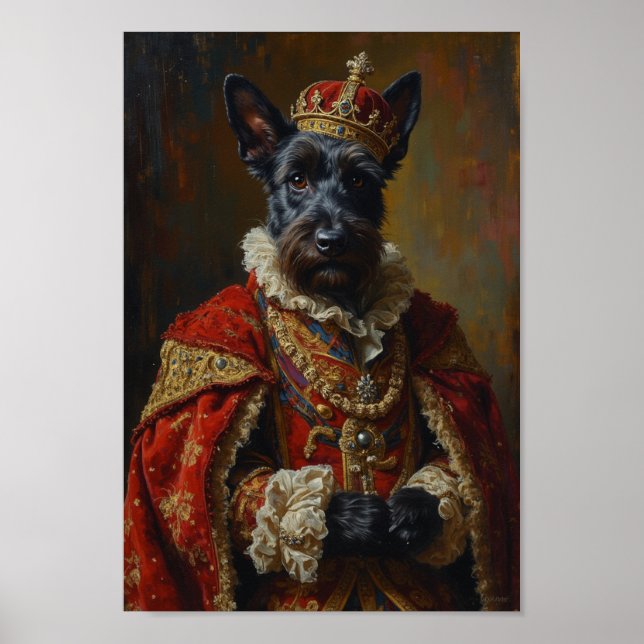 Affiche Portrait du Terrier Royal Écossais (Devant)