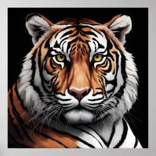 Affiche Portrait du tigre