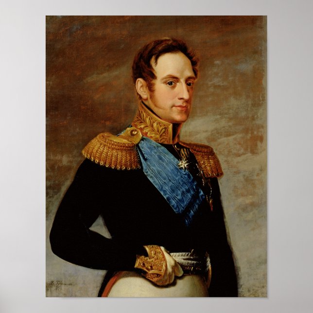 Affiche Portrait du tsar Nicholas I 1826 (Devant)