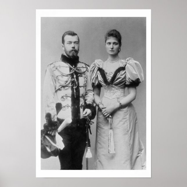 Affiche Portrait du tsar Nicholas II (1868-1918 (Devant)