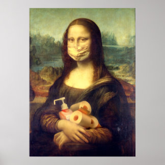 Affiche Portrait du virus Corona