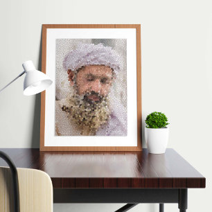 Affiche Portrait d'un Afghan âgé