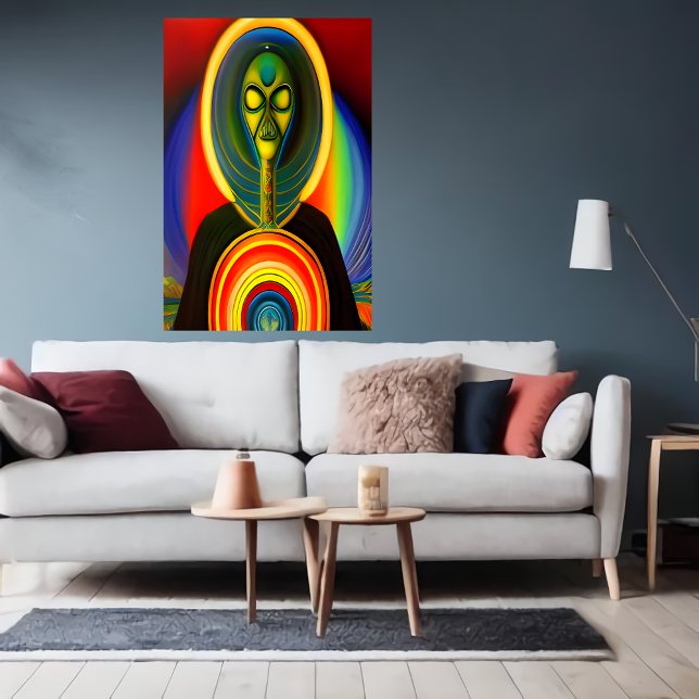 Affiche Portrait d'un alien robot | Art AI (Créateur téléchargé)
