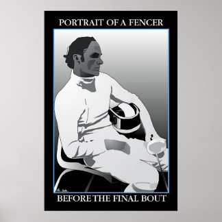 Affiche Portrait d'un Fencer : avant le dernier bec
