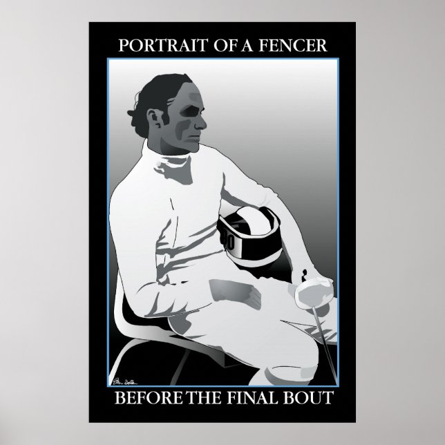 Affiche Portrait d'un Fencer : avant le dernier bec (Devant)