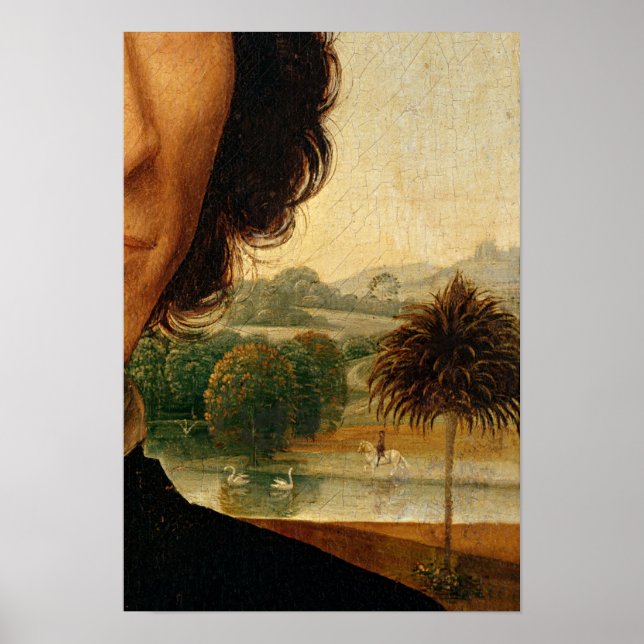 Affiche Portrait d'un homme avec une pièce (Devant)