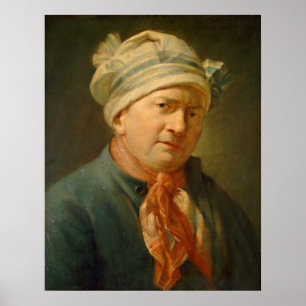 Affiche Portrait d'un homme - Jean-Siméon Chardin Beaux-Ar