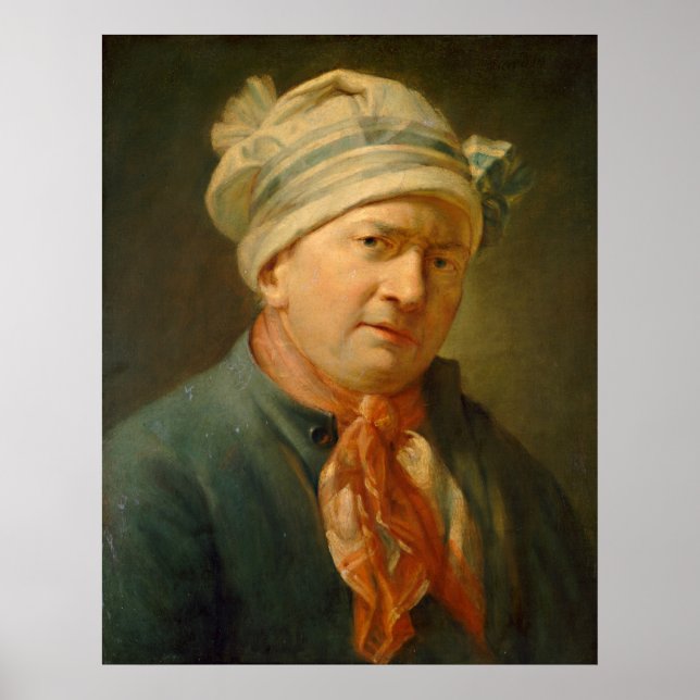 Affiche Portrait d'un homme - Jean-Siméon Chardin Beaux-Ar (Devant)