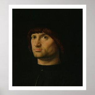 Affiche Portrait d'un homme, ou La Condottiere, 1475 (huil