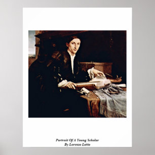 Affiche Portrait D'Un Jeune Universitaire Par Lorenzo Lott