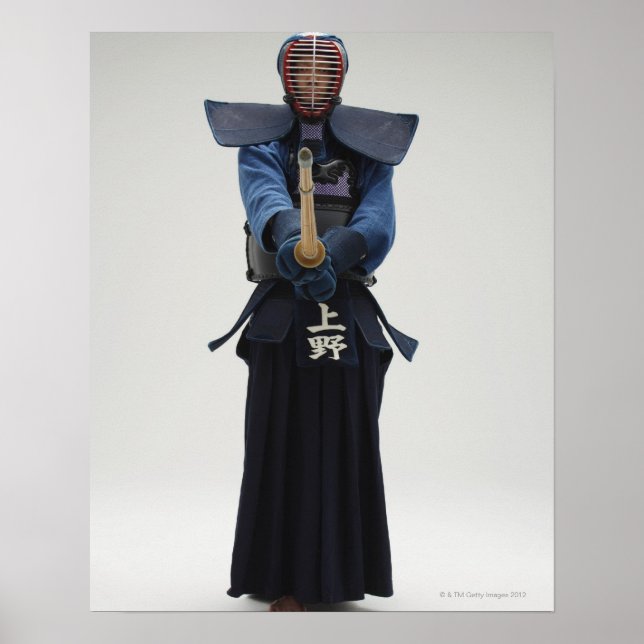 Affiche Portrait d'un Kendo Fencer (Devant)