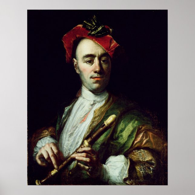 Affiche Portrait d'un lecteur d'enregistreur (Devant)