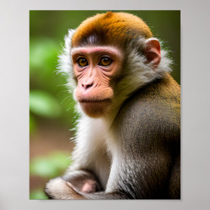 Affiche Portrait d'un singe