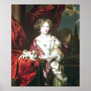 Affiche Portrait d'une dame, 1677