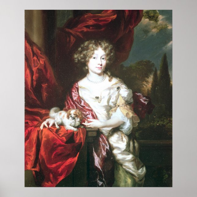 Affiche Portrait d'une dame, 1677 (Devant)