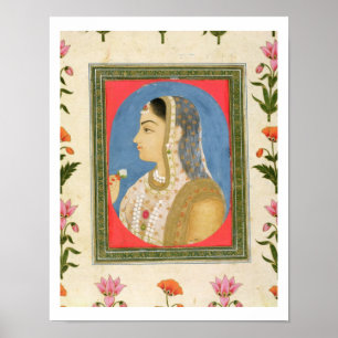 Affiche Portrait d'une dame noble, de la petite aube de