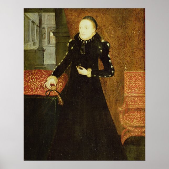 Affiche Portrait d'une dame, que l'on pense être Katherine (Devant)
