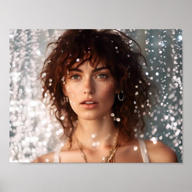 Affiche portrait d'une femme (Devant)