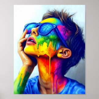 Affiche portrait d'une femme