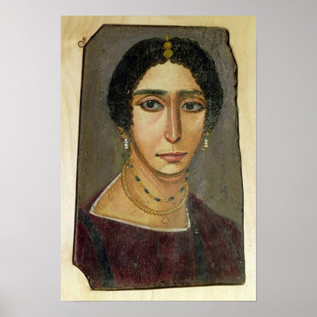Affiche Portrait d'une femme, de Fayum, 1er siècle (Devant)