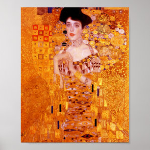 Affiche Portrait d'une femme peinture par Gustav Klimt