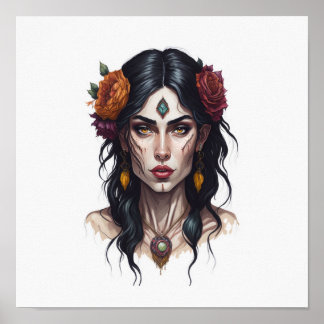 Affiche Portrait d'une femme tzigane