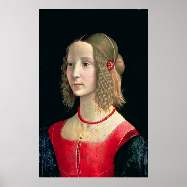 Affiche Portrait d'une fille, c.1490 (Devant)