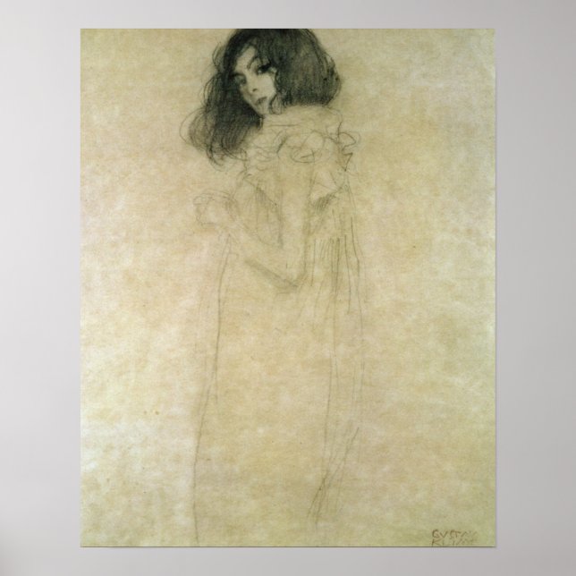 Affiche Portrait d'une jeune femme, 1896-97 (Devant)