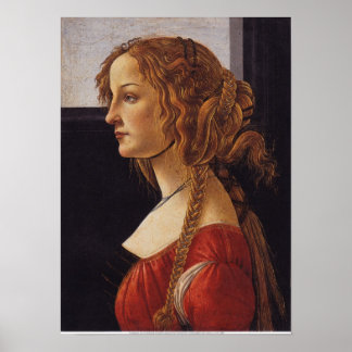 Affiche Portrait d'une jeune femme - Simonetta Vespucci