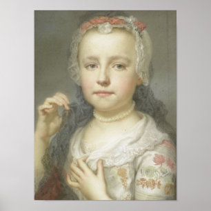 Affiche Portrait d'une jeune fille